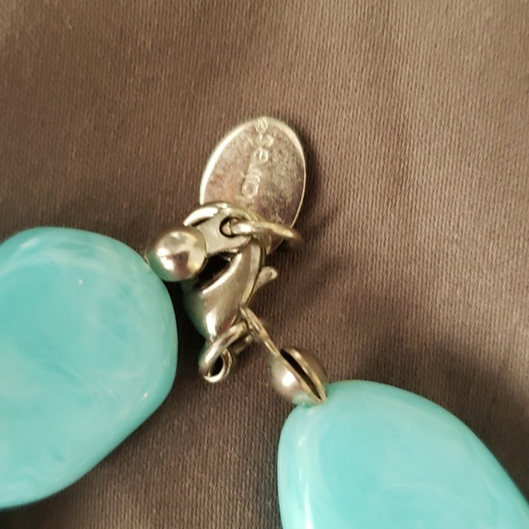 Blue beaded necklace - Picture 3 of 3